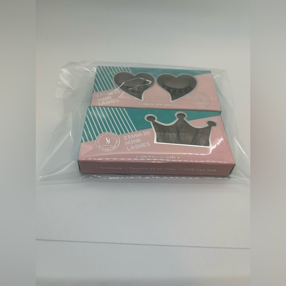 SY SHUYING 25mm Mink Lashes 3D Real Mink lashes Fluffy Dramatic False ~ 2 Pairs - Picture 7 of 9